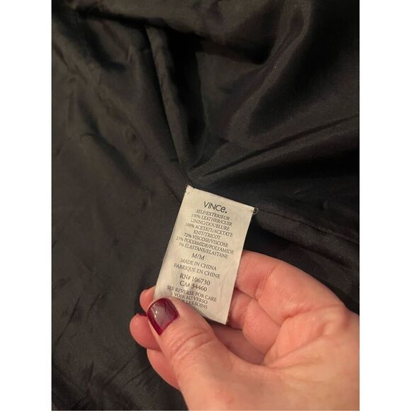 Vince ‘Paper’ Leather Jacket - Picture 13 of 14